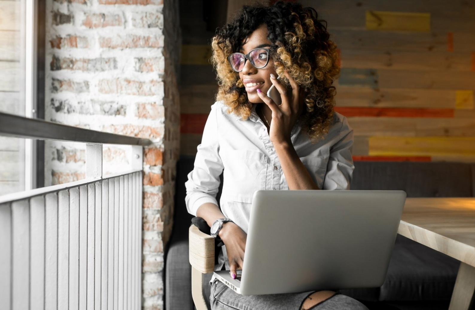 Professional financial technology workspace showing modern tools and analytics
